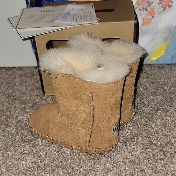 Ugg Australia Caden Infant Chestnut Snow Boots Size 2/3 6-12 months - Picture 8 of 13